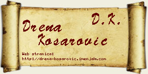 Drena Košarović vizit kartica